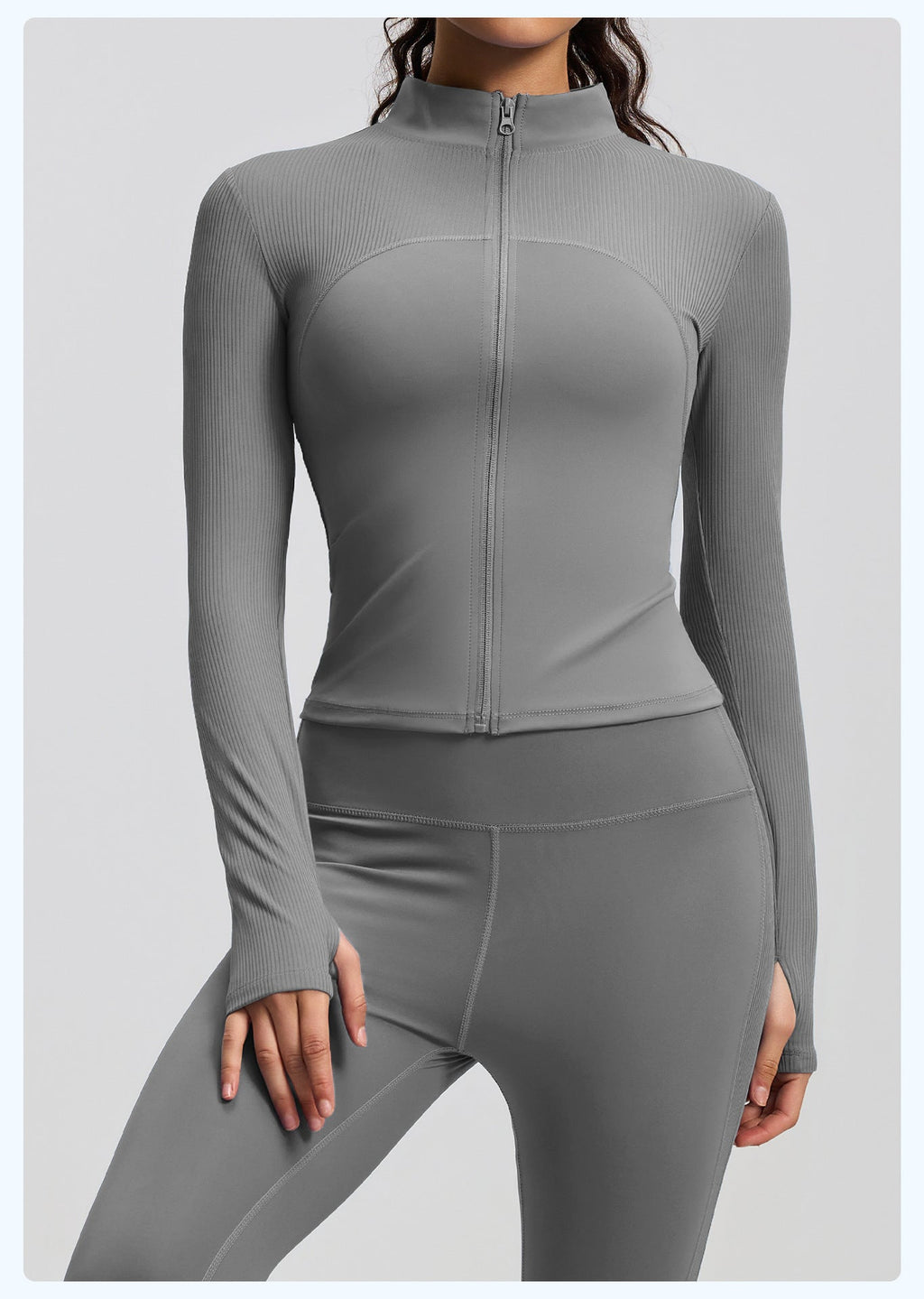 New Striped Sports Jacket Outdoor Running Slim-fit Slim-fit Landing Collar Yoga Jacket