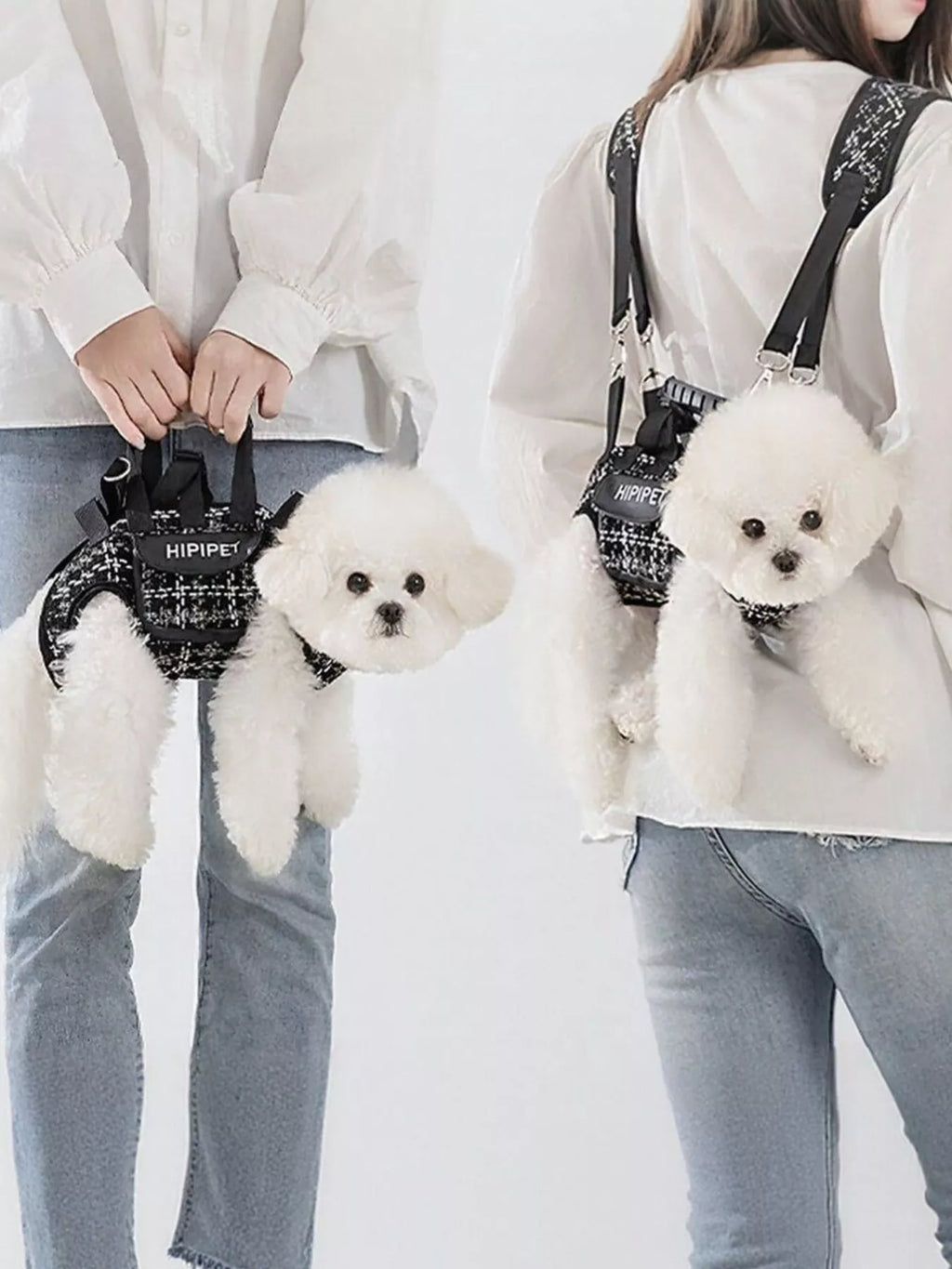 Plaid Pet Harness and Leash Set