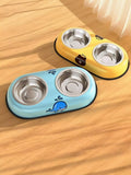 Cartoon Double Pet Bowls