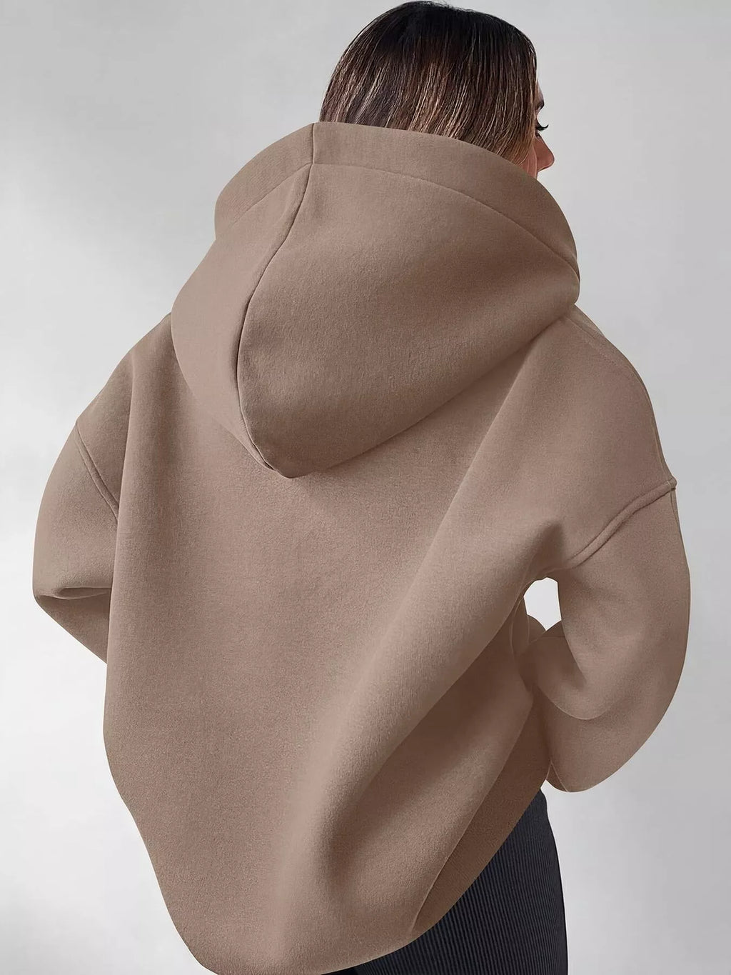 Oversized Quarter-Zip Hoodie