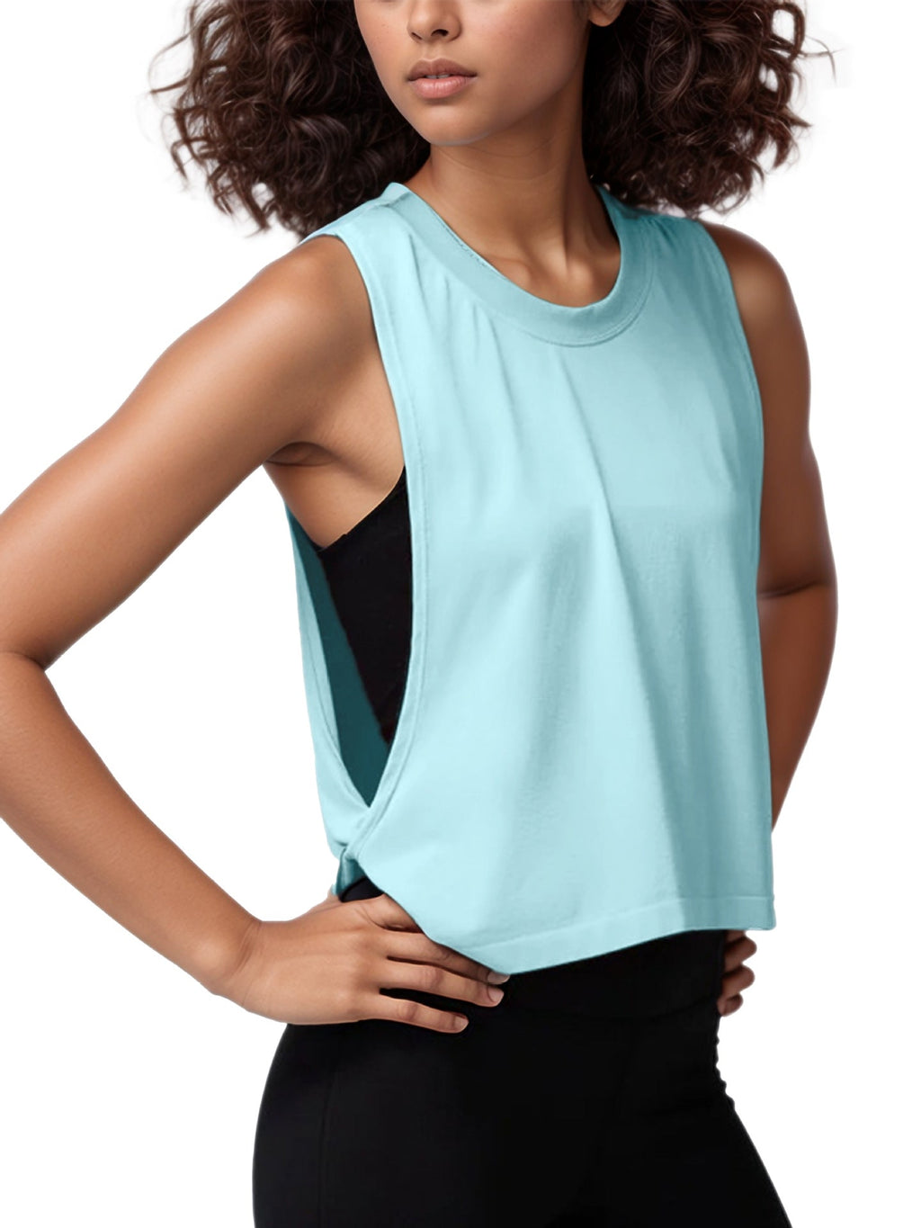 Cross-Border Loose Sleeveless Blouse Sports Vest Women's Summer Lightweight Breathable Running Yoga Clothing Top Fitness Vest