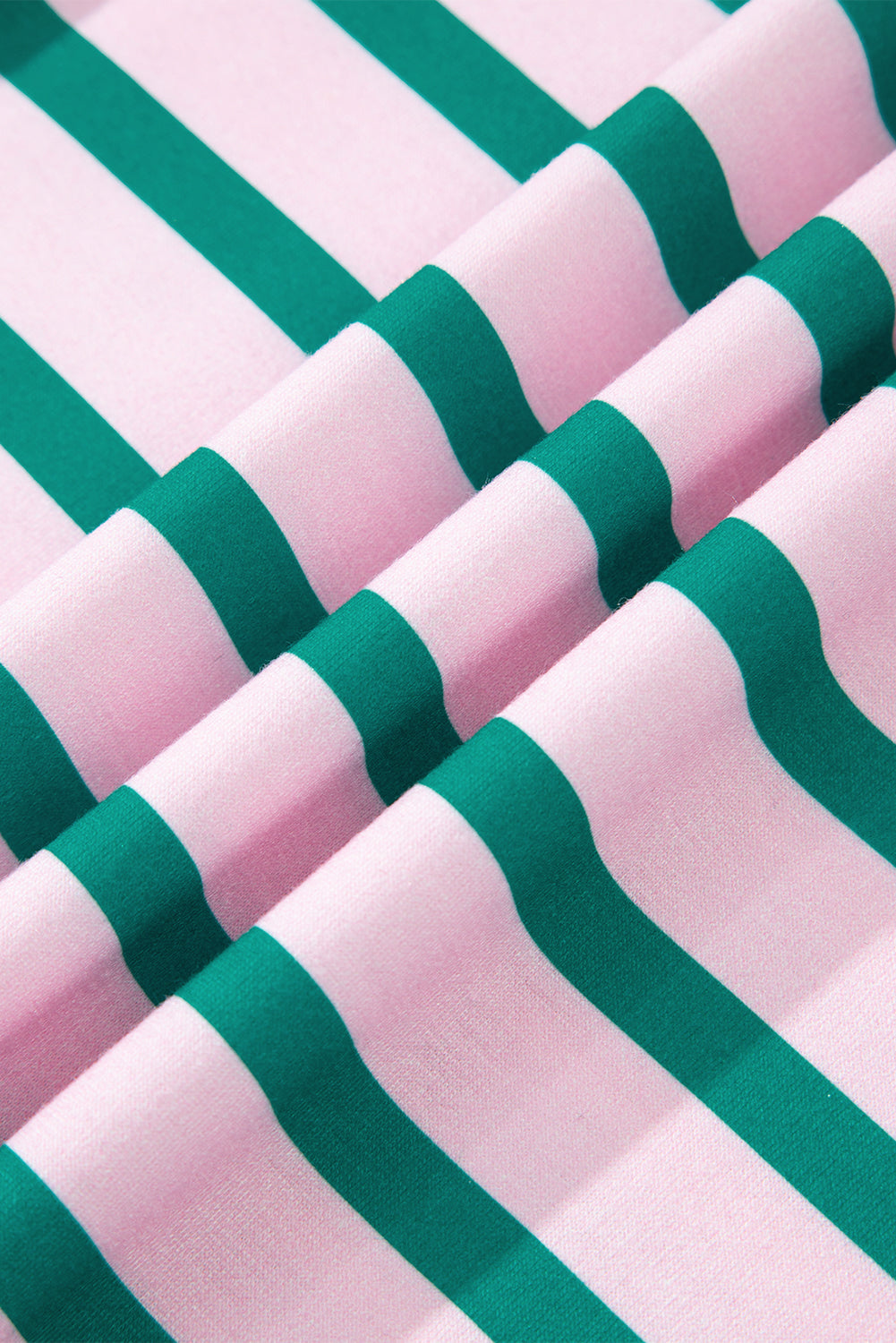 Stripe Colorblock Patchwork Side Slit Sweatshirt