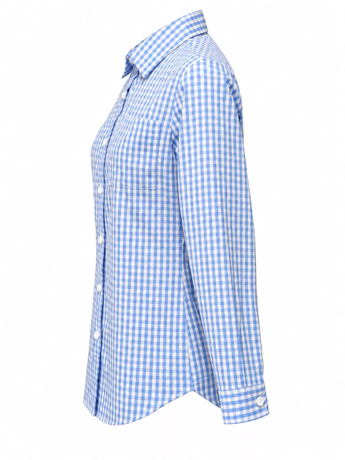 Plus Size Plaid Button-Down Long Sleeve Shirt