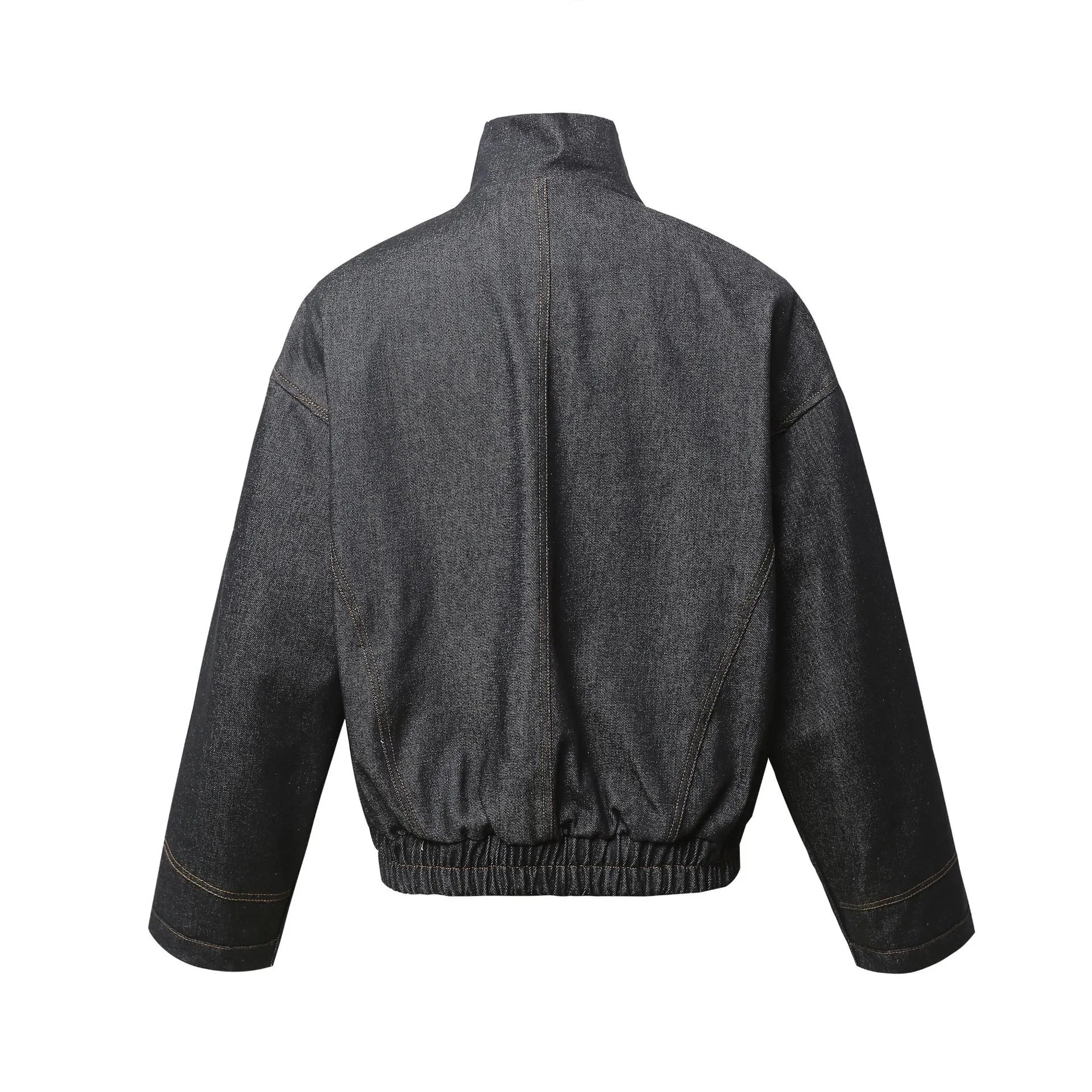 Men's Washed Zip Up Denim Jacket