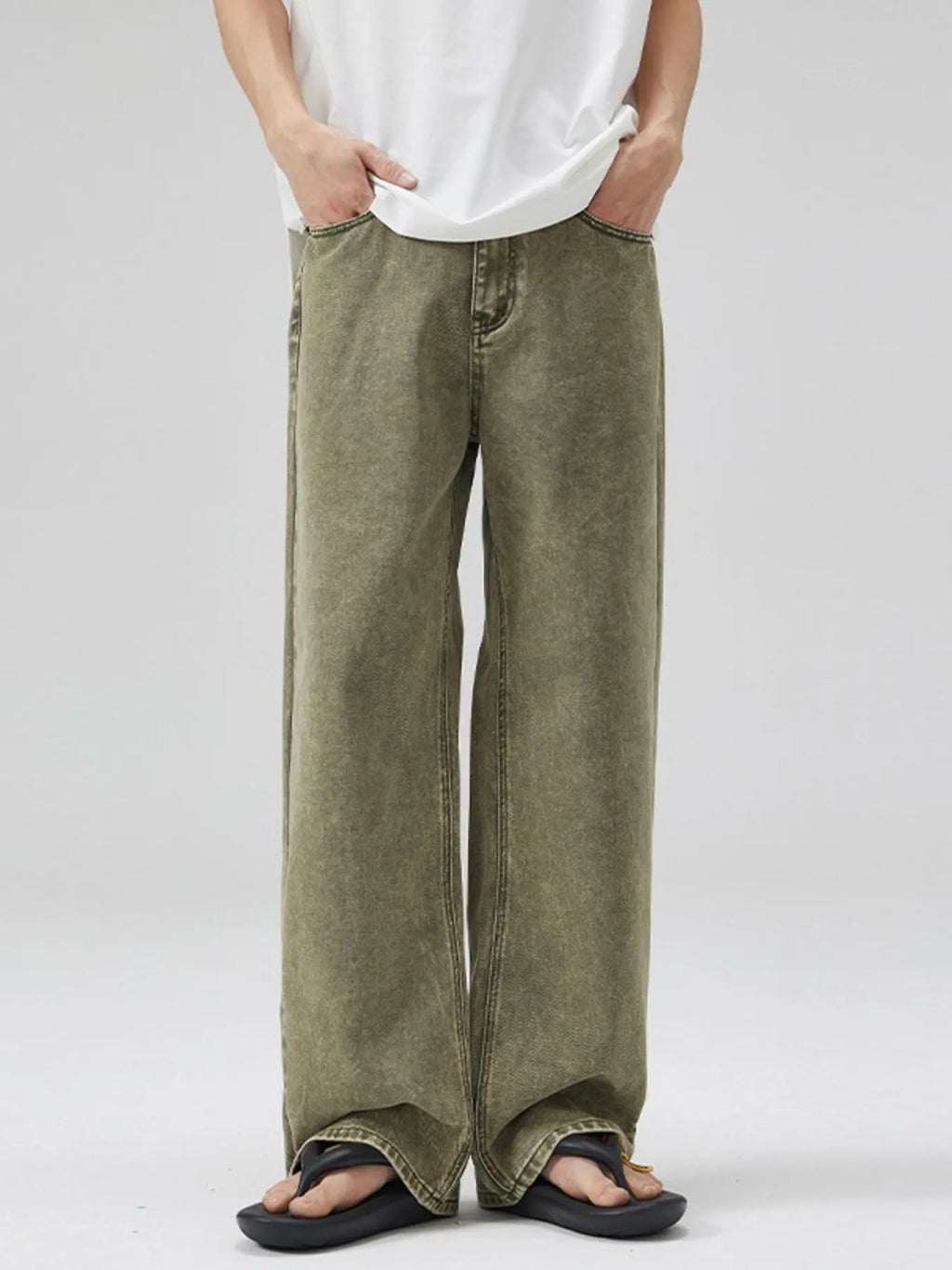Men's Full Size Wide Leg Jeans Plus Size