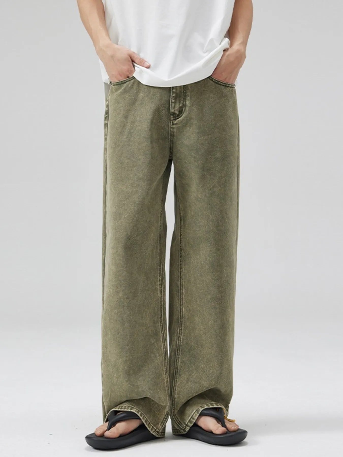 Men's Full Size Wide Leg Jeans Plus Size
