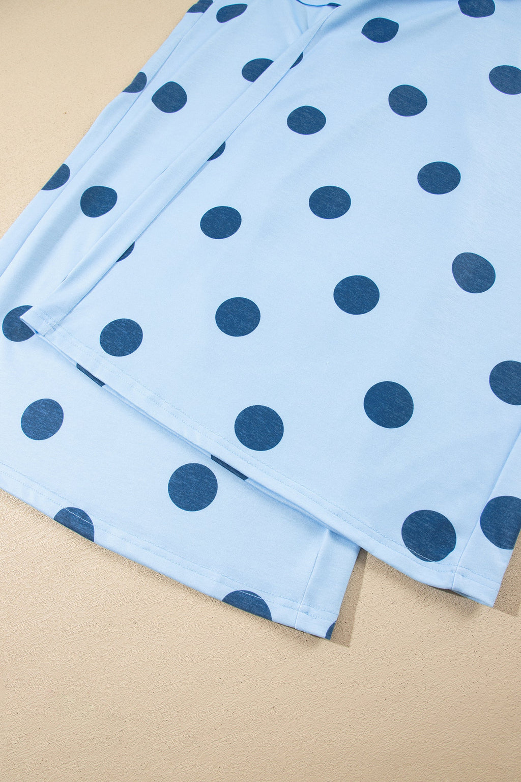 Khaki Polka Dot Elastic Waist Wide Leg Plus Size Pants