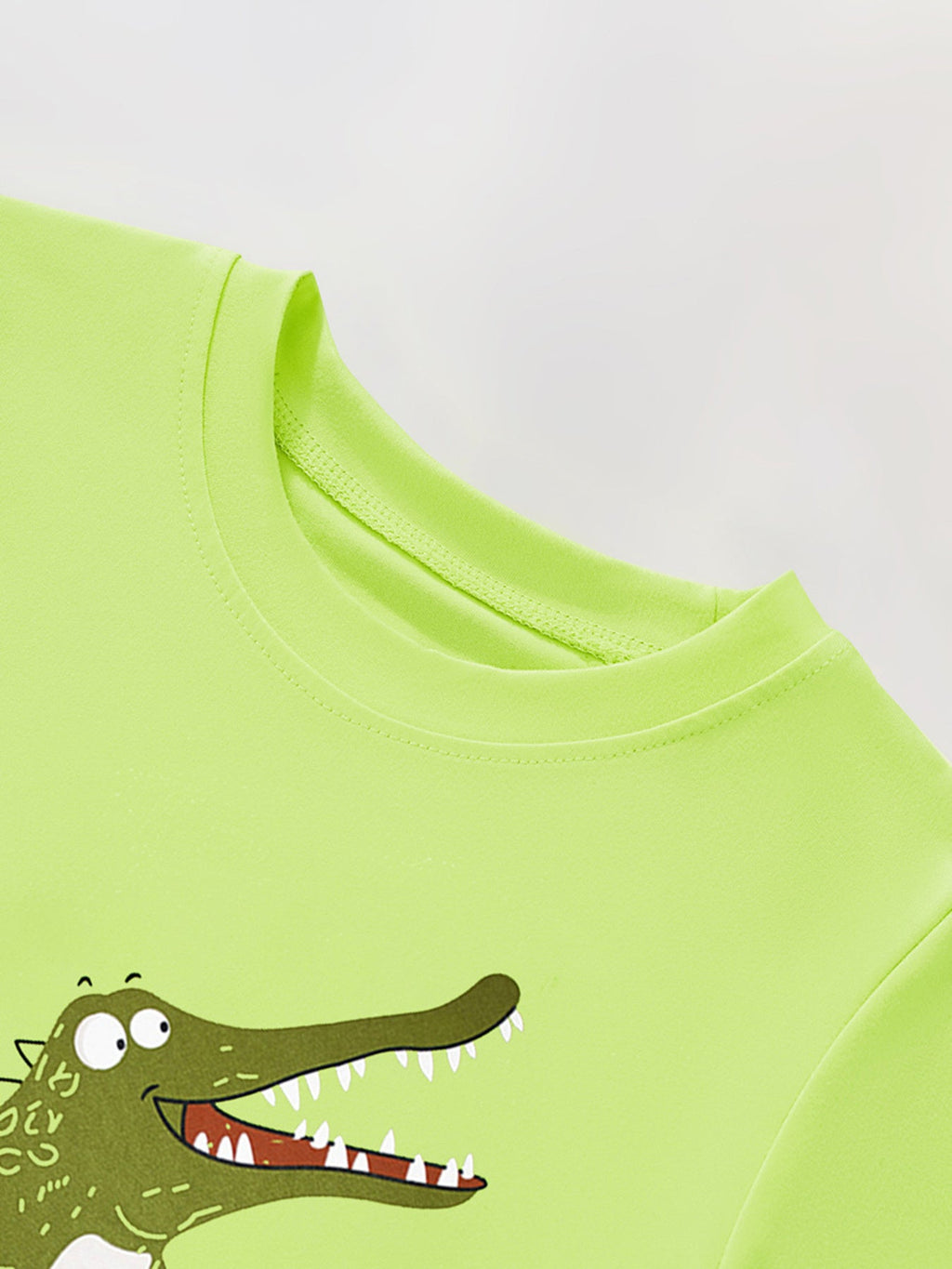 Children's Crocodile Graphic Short Sleeve T-Shirt