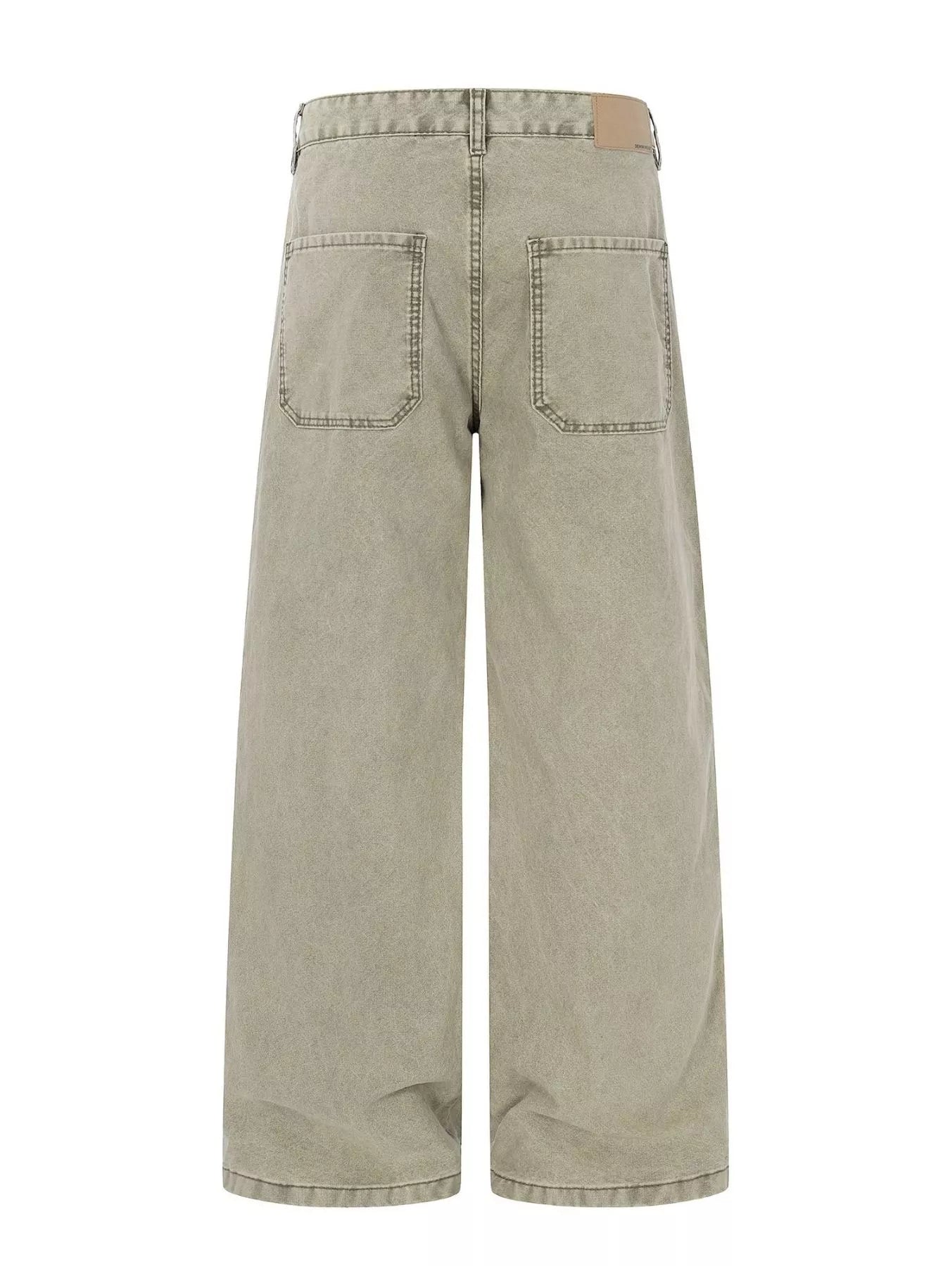 Men's Patchwork Wide-Leg Cargo Pants