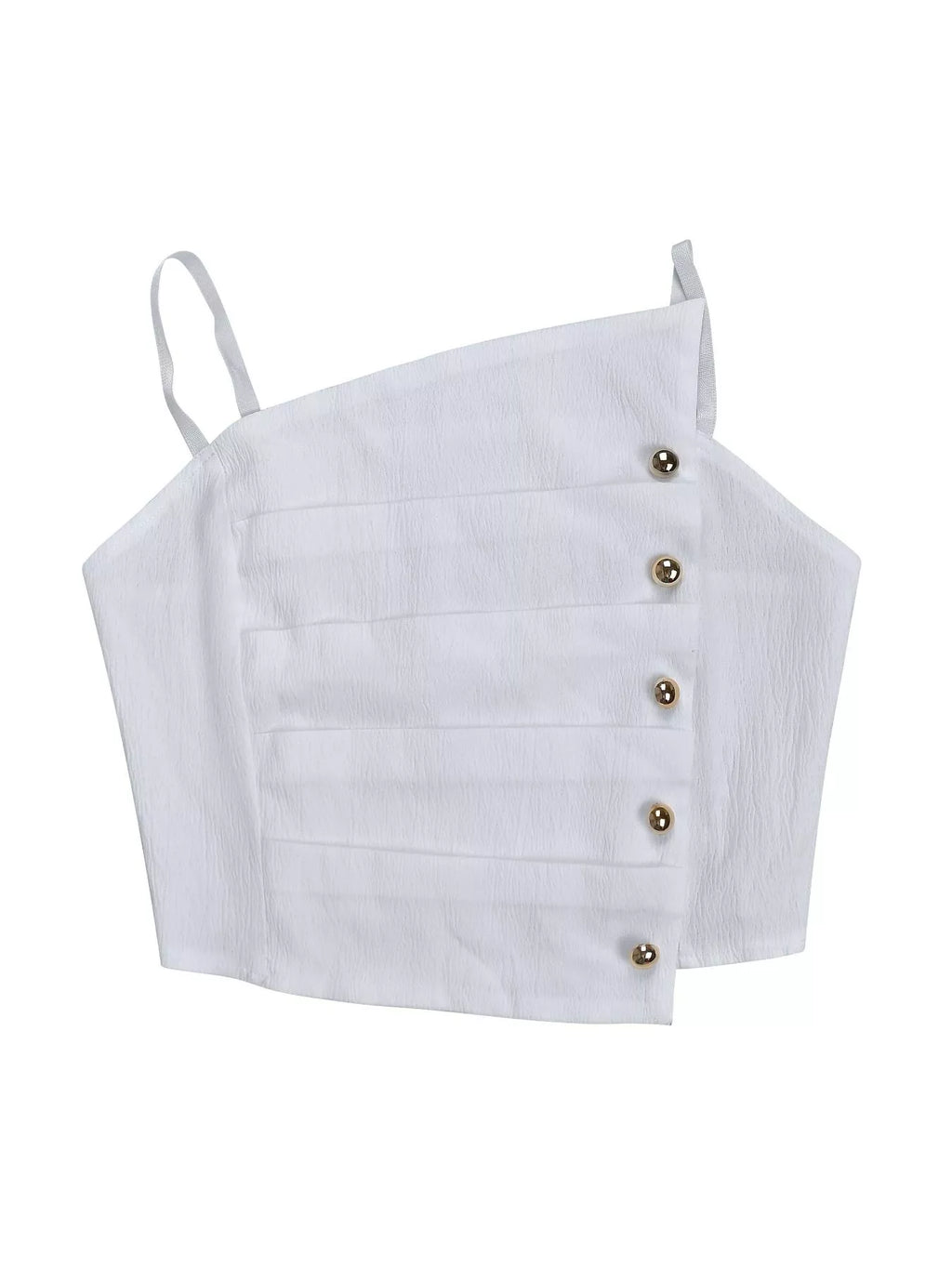 Decorative Button Smocked Back Cami and Wide Leg Pants Set
