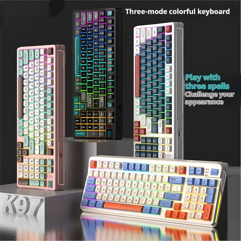 Combination Of Three Color Luminous Machinery Feel Desktop Computer