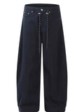 Men's Wide Leg Drawstring Cargo Pants