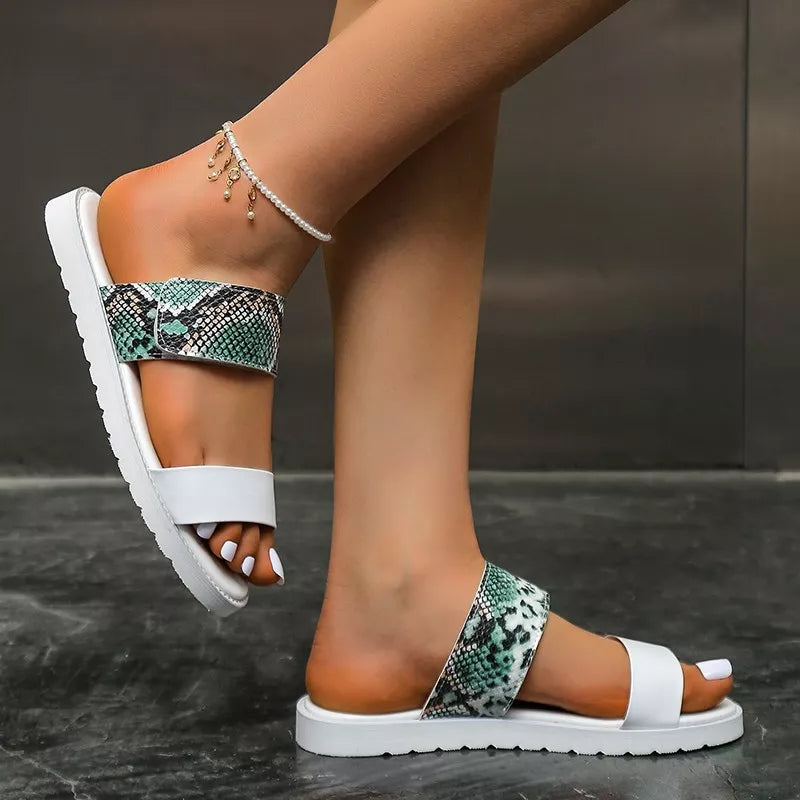 Open Toe Flats Sandals