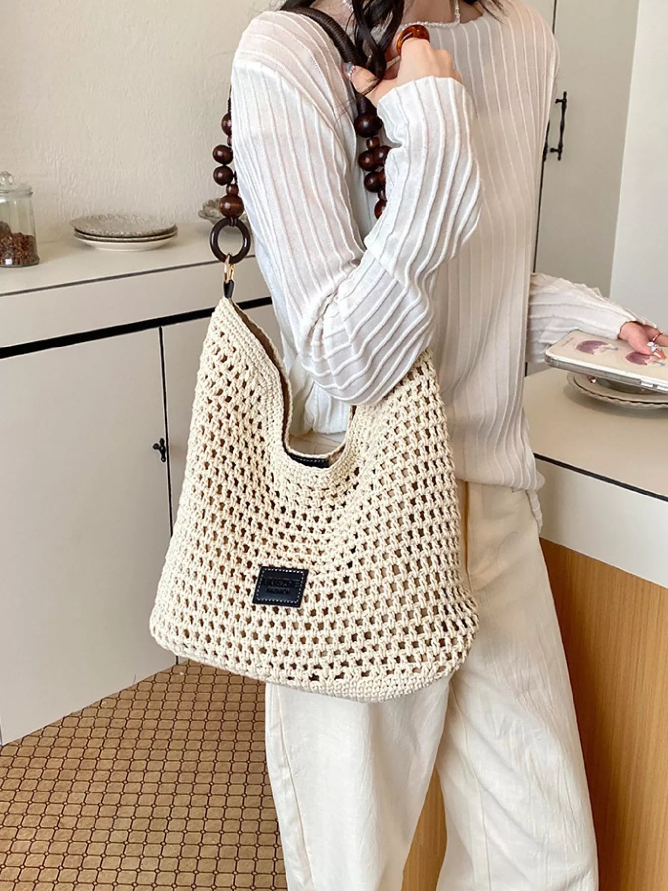 Crochet Knit Shoulder Bag