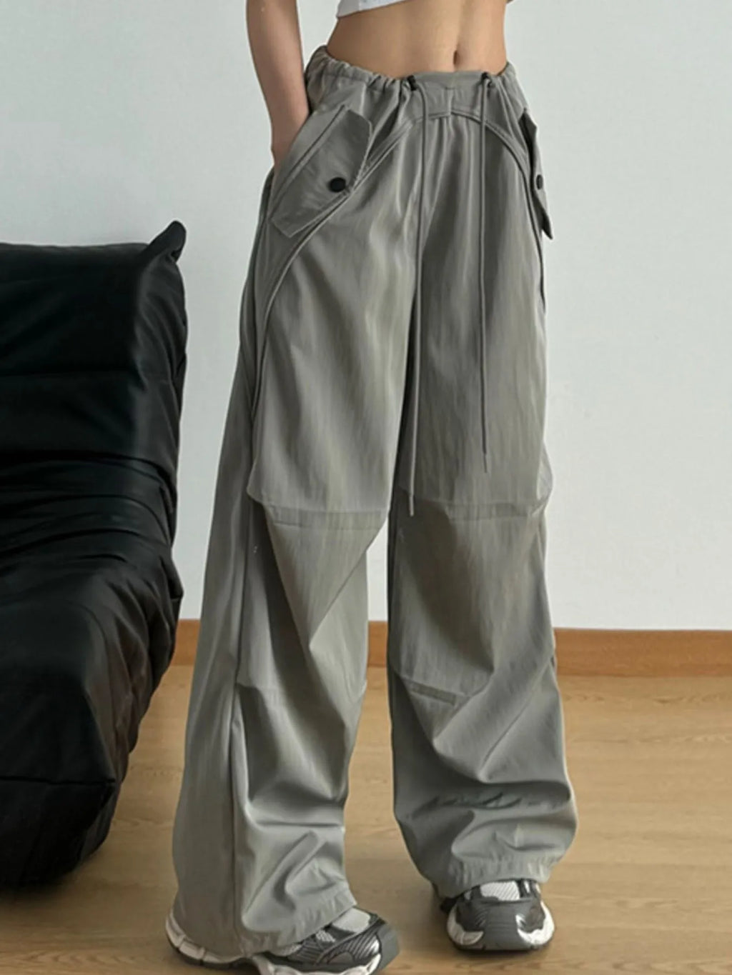 Wide Leg Drawstring Pants