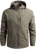 Men's Plus Size Lightweight Hooded Windproof Outdoor Jacket