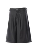 Men's Pleated Loose Fit Capris