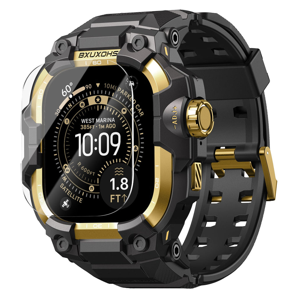 Zinc Alloy Modified Protective Case With An Integrated Watch Band