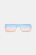 Oversized Rectangle Sunglasses with Ombre Gradient Lenses