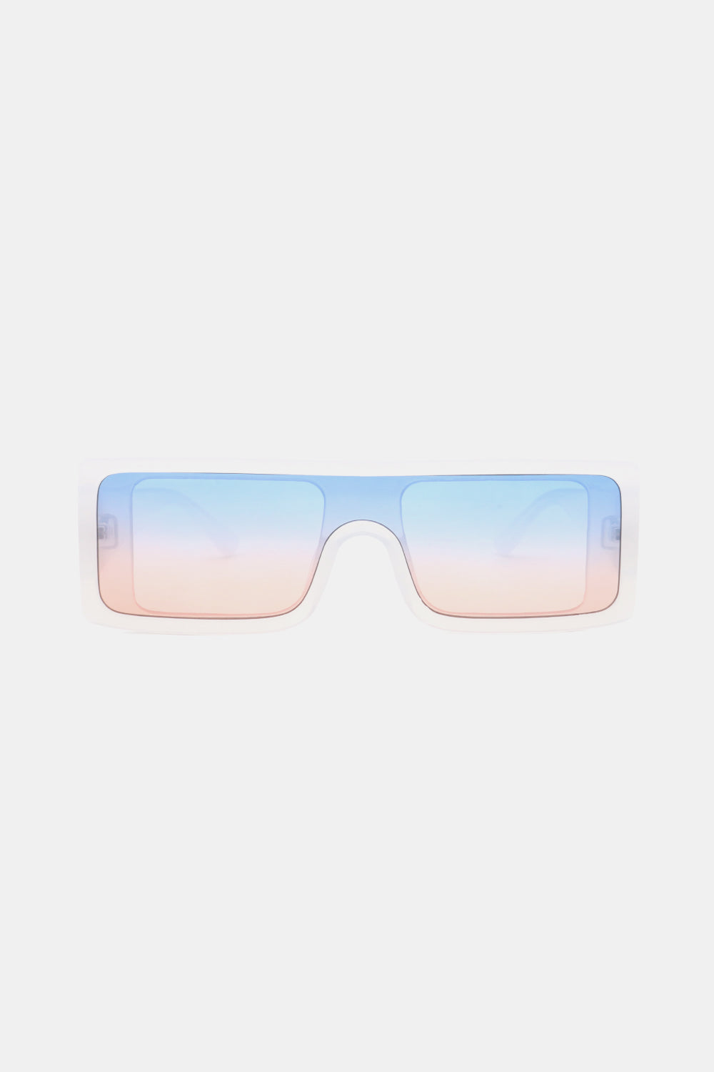 Oversized Rectangle Sunglasses with Ombre Gradient Lenses