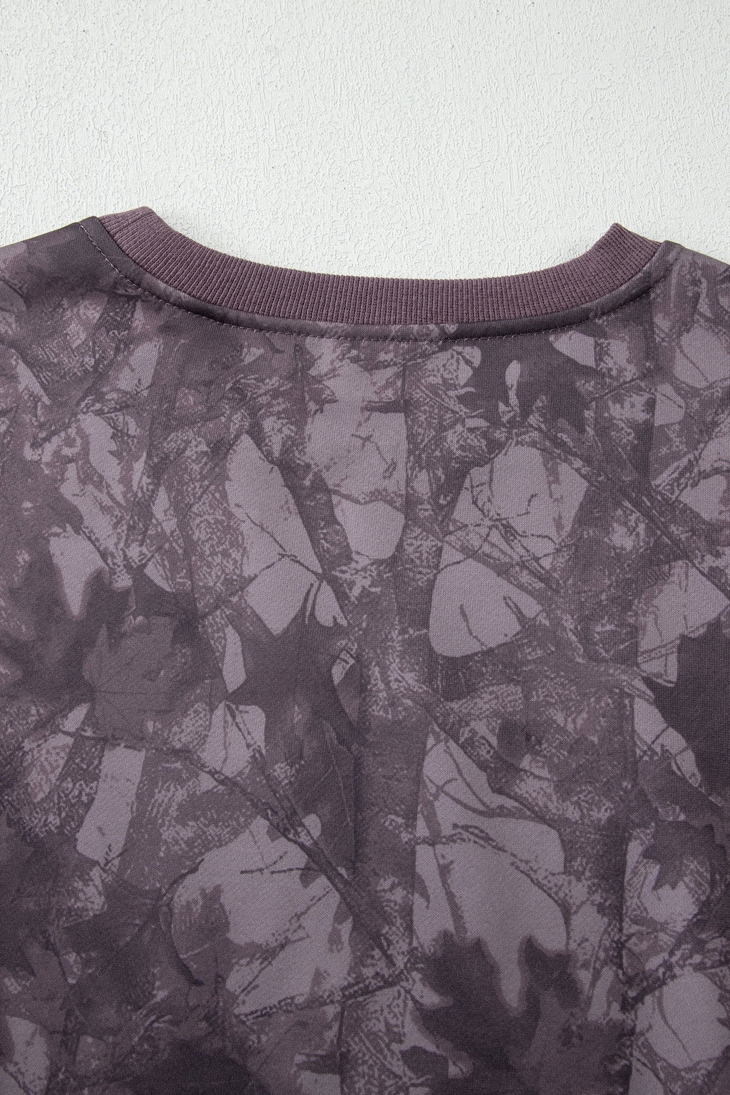 Brown Abstract Woodland Camo Print Baggy Pullover Drawstring Shorts Set