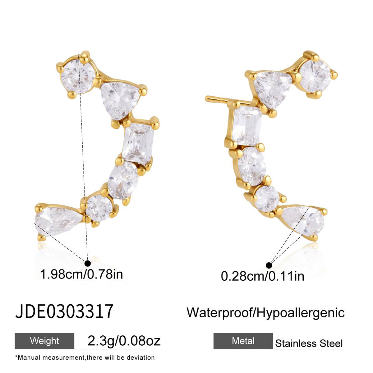 Smile Zircon Ear Crawler