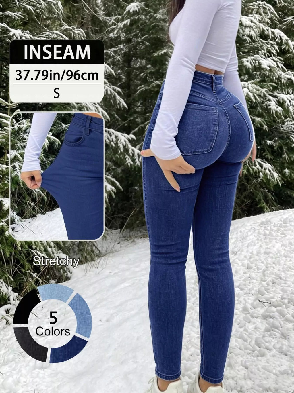 High-Waisted Skinny Jeans