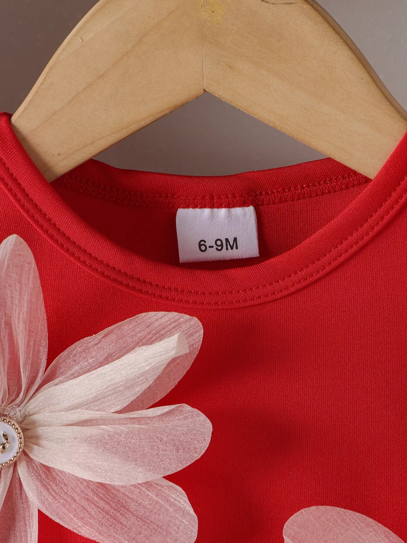 Children's Flower Sleeveless Round Neck Dress