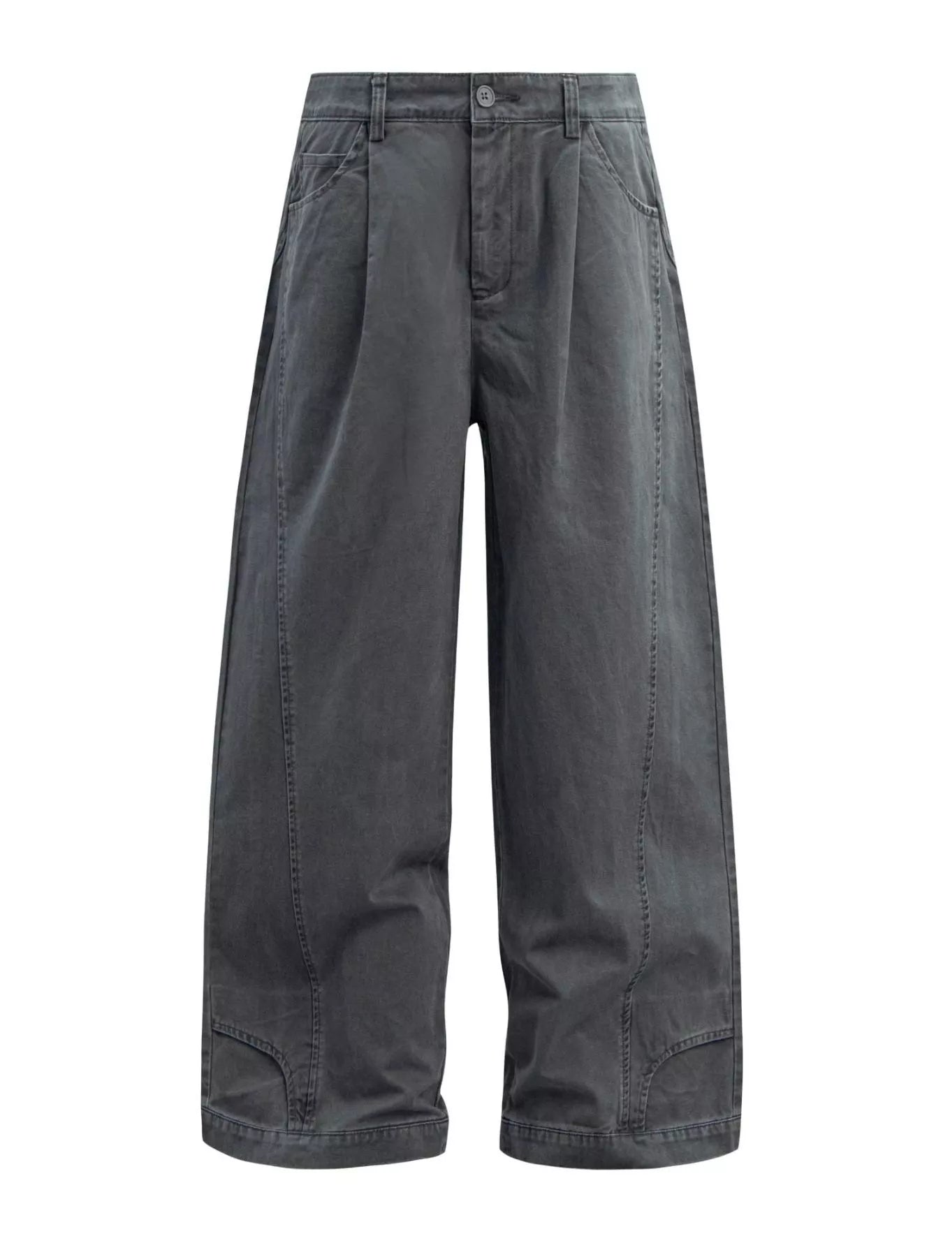 Men's Wide Leg Pleated Pants