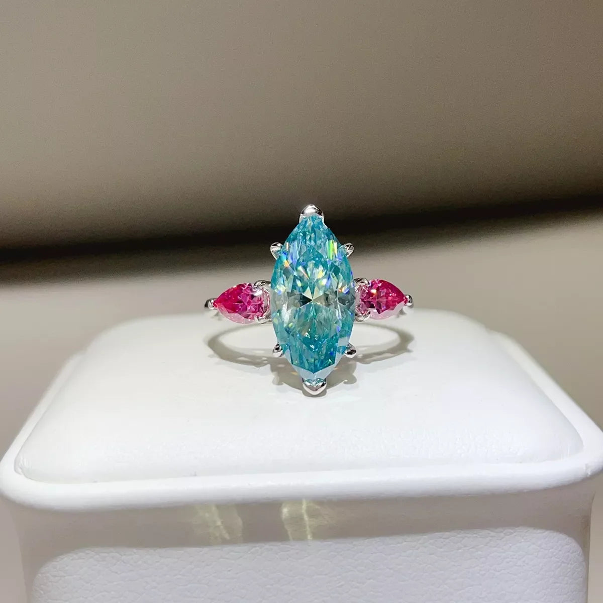 6 Carat 925 Sterling Silver Moissanite Ring