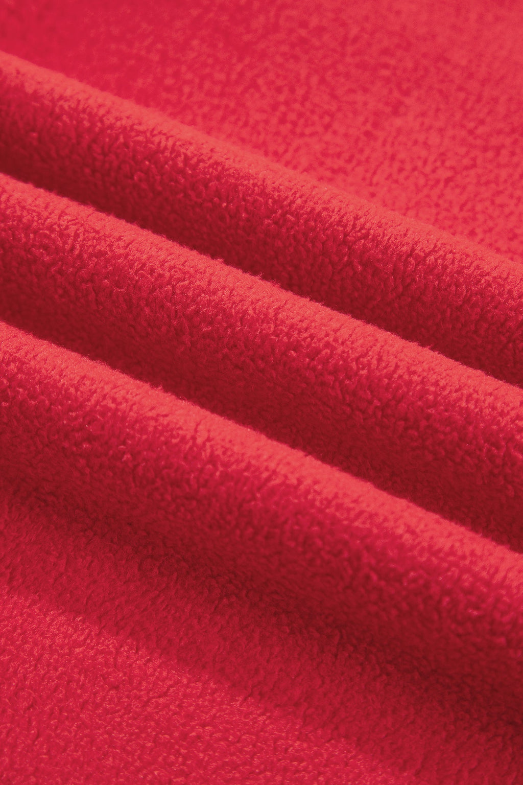 Racing Red Exposed Seam Detail Reversible Double Wear Plus Size Sweatshirt
