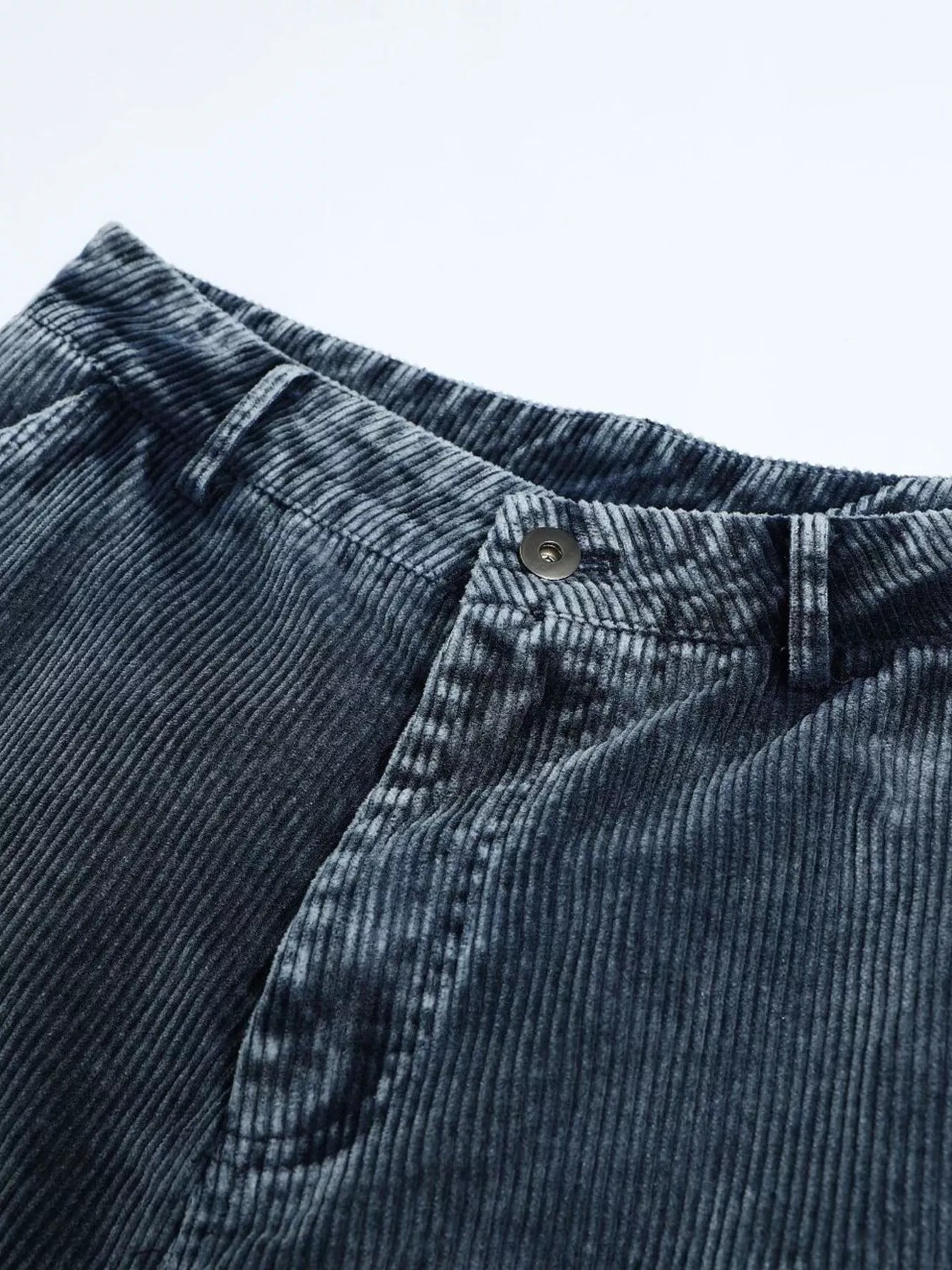 Men's Corduroy Cargo Pants with Multiple Pockets