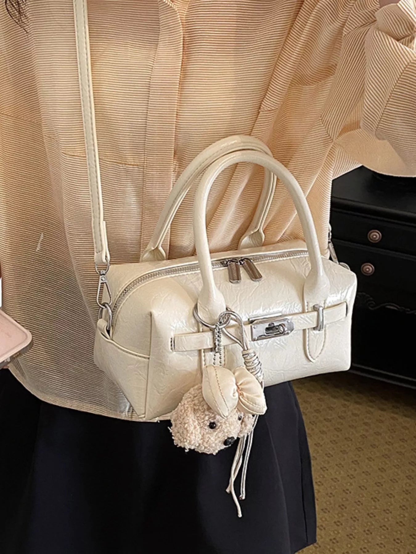 Top-Handle Shoulder Bag