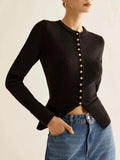 Button-Down Slim Fit Cardigan