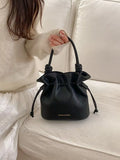 Drawstring Bucket Crossbody Bag