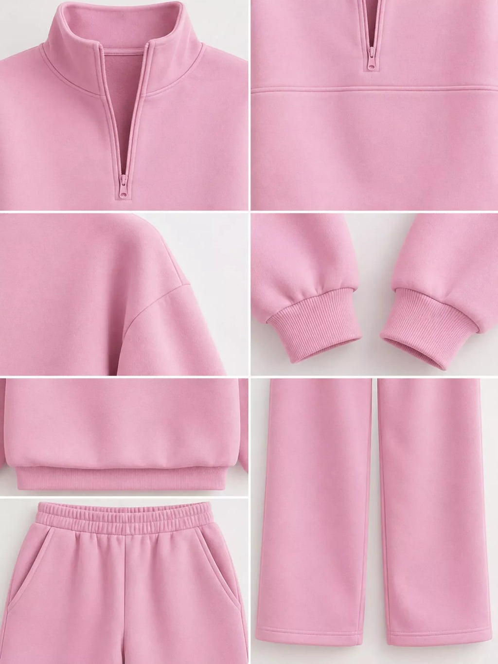 Half-Zip Sweatshirt and Joggers Set