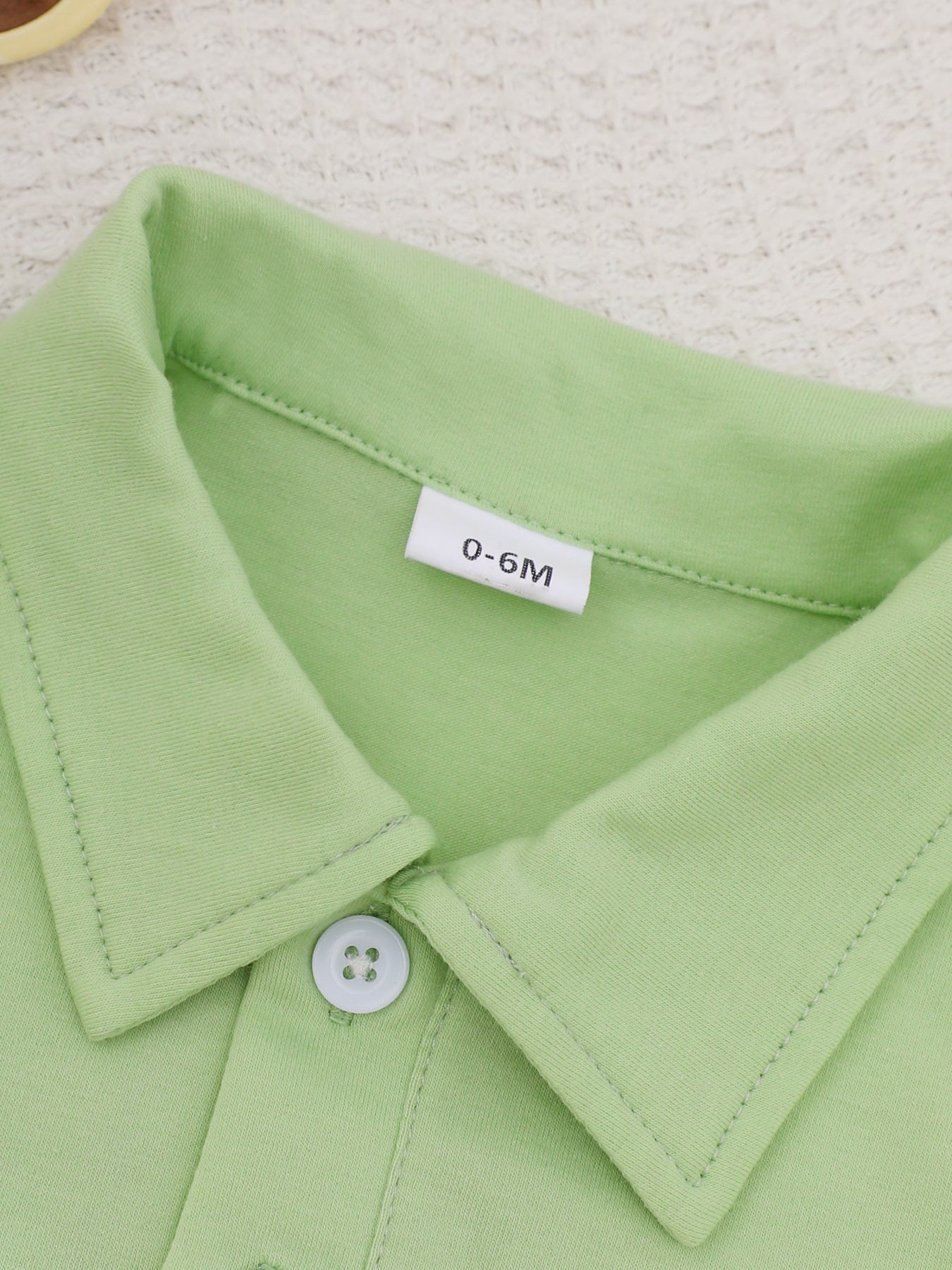 Children's Embroidered Polo Shirt & Striped Shorts Set