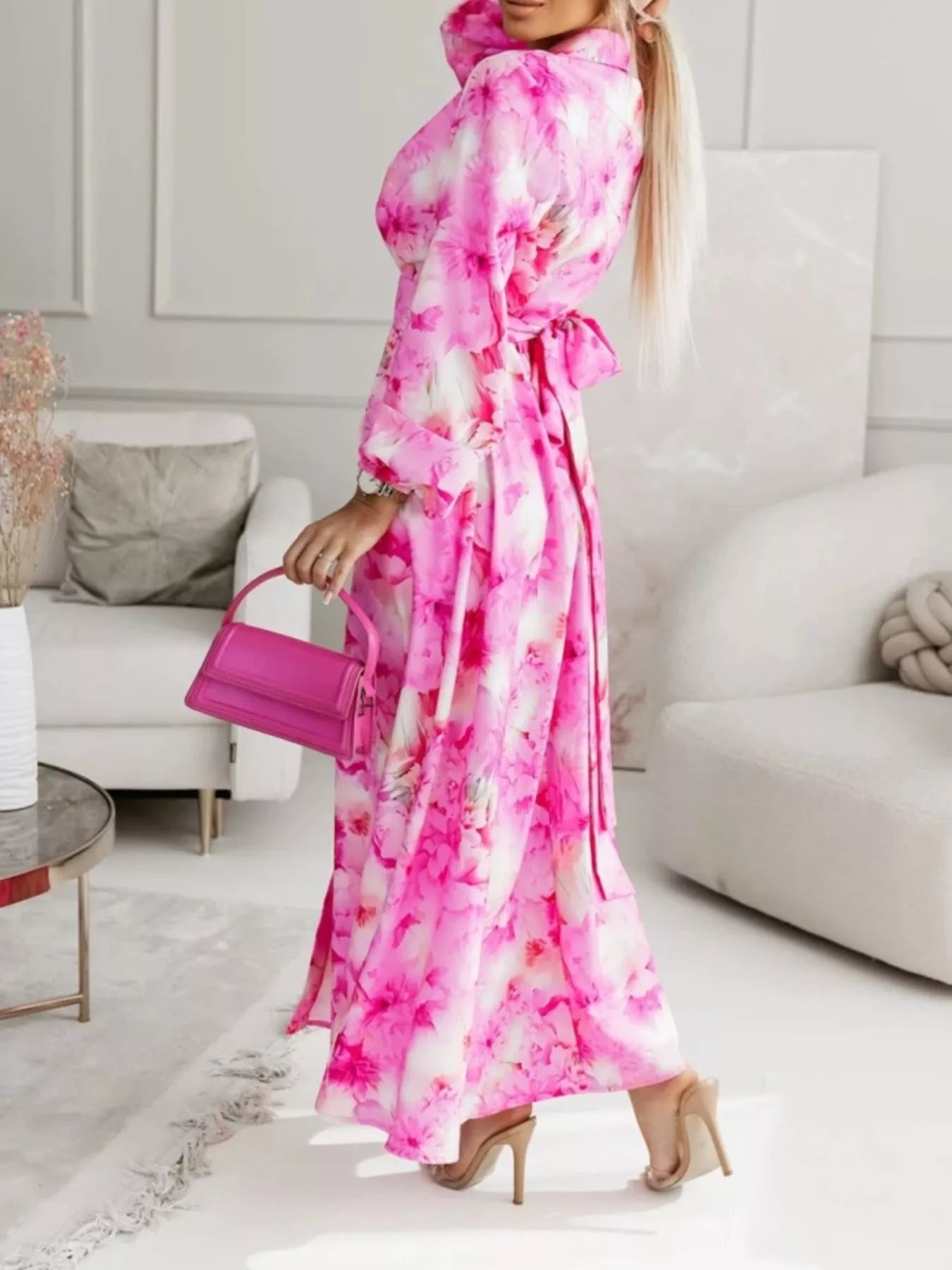 Long Sleeve Maxi Shirt Dress