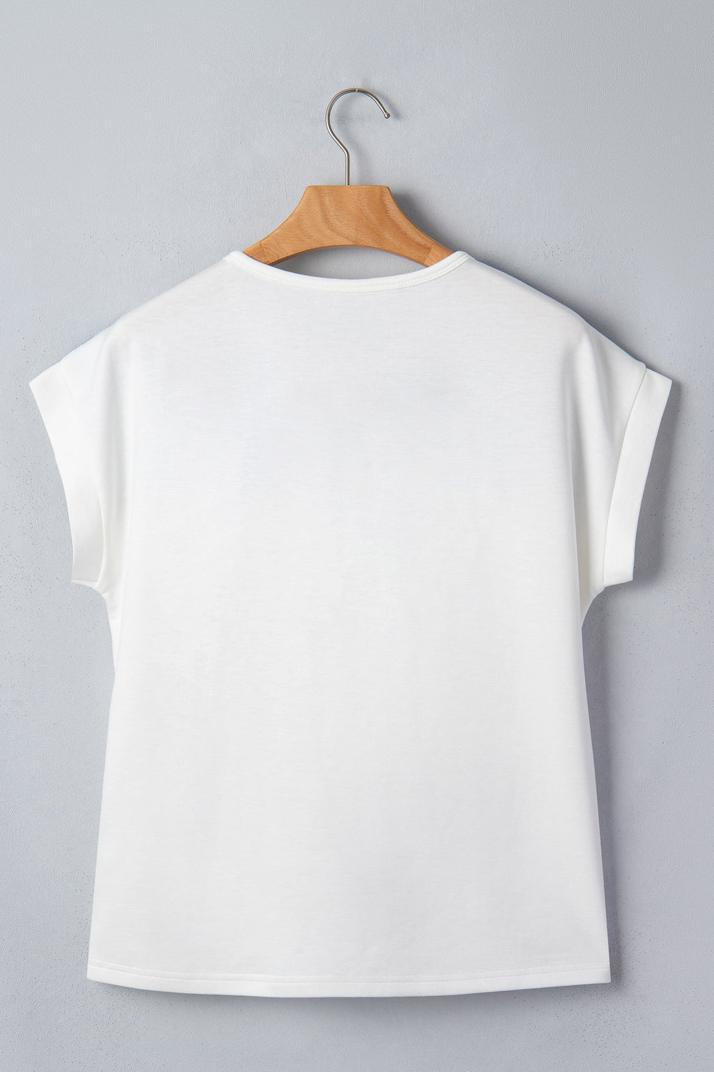 White Floral Patchwork Short Sleeve Viscose Blend Blouse