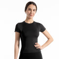 Thin Sports Tight Breathable Yoga Clothes Short-sleeved T-shirt Women's Slim-fit Sweat-absorbent Quick-drying Slimming Running Fitness Top