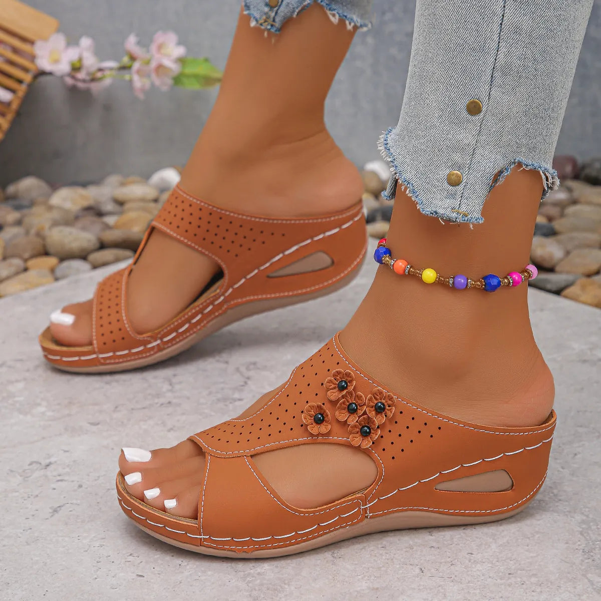 Open Toe Wedge Sandals