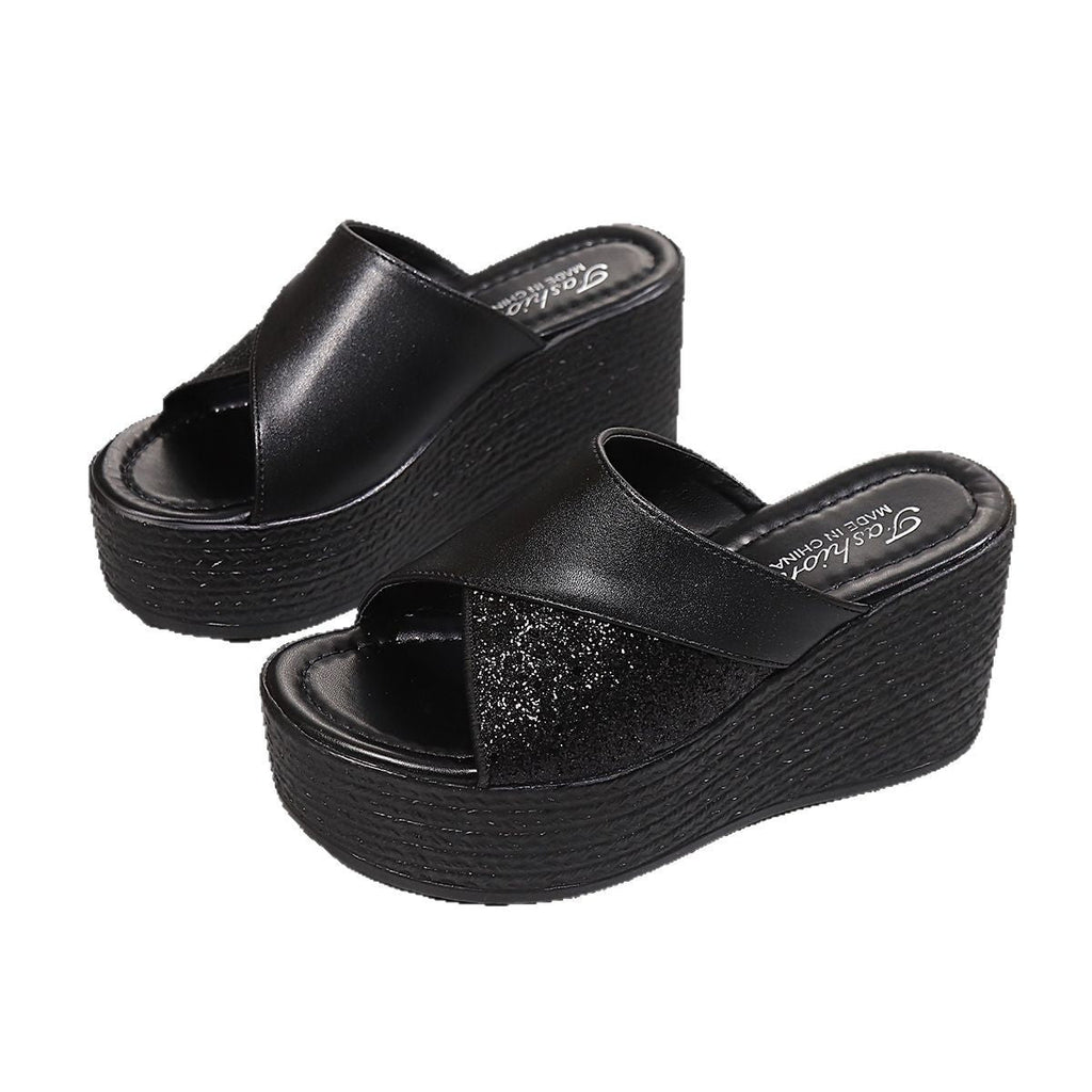 Open Toe Platform Wedge Sandals