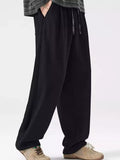 Men's Plus Size Loose Fit Drawstring Casual Pants