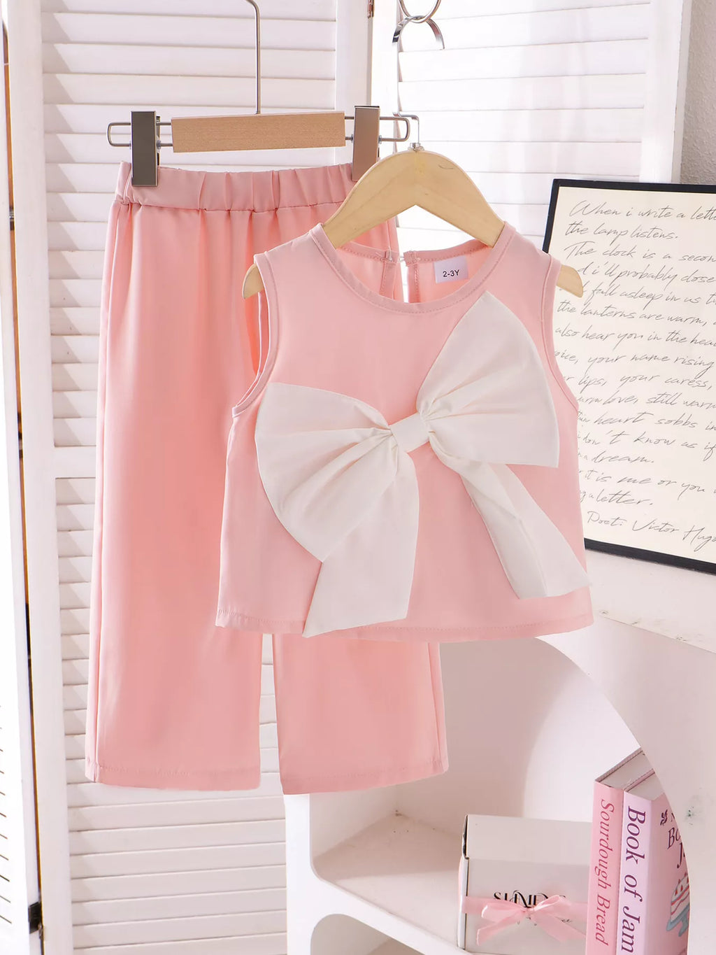 Children's Bow Tank and Pants Set