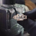 3 Carat Moissanite 925 Sterling Silver Asscher-Cut Rose Gold Ring