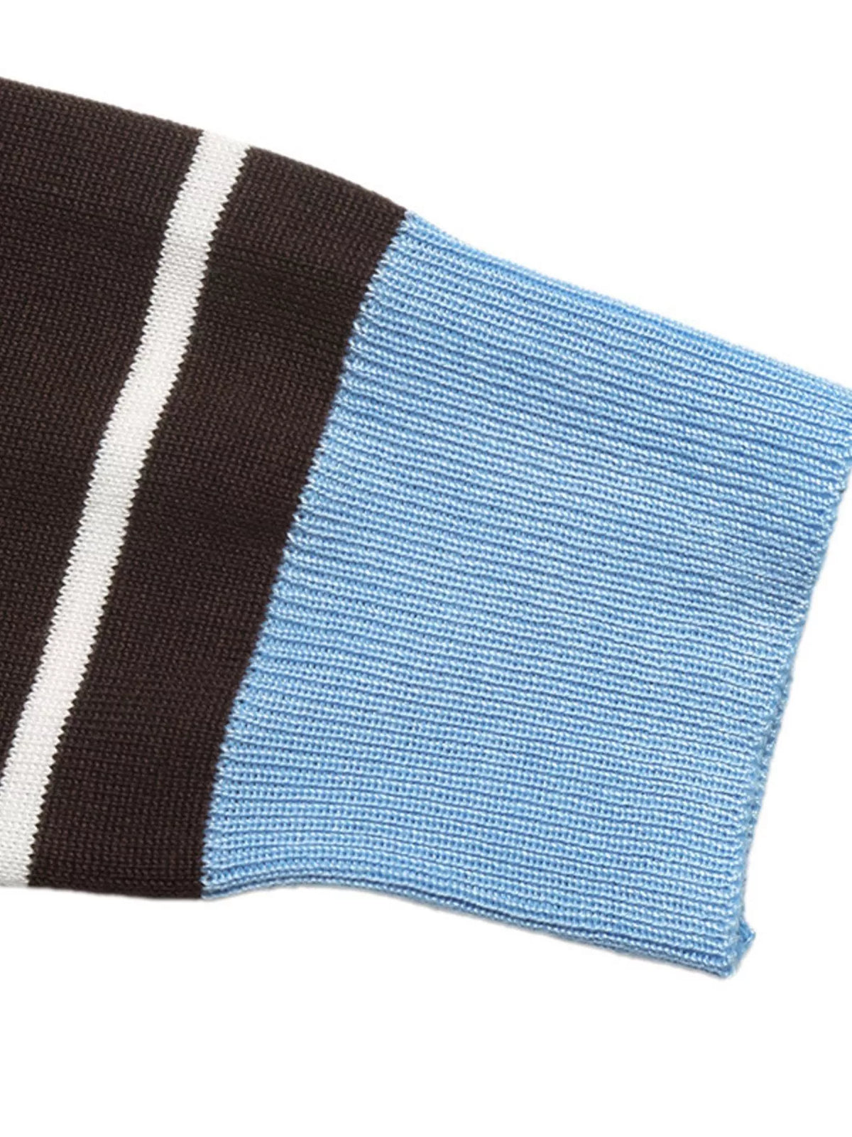 Striped Polo Collar Sweater