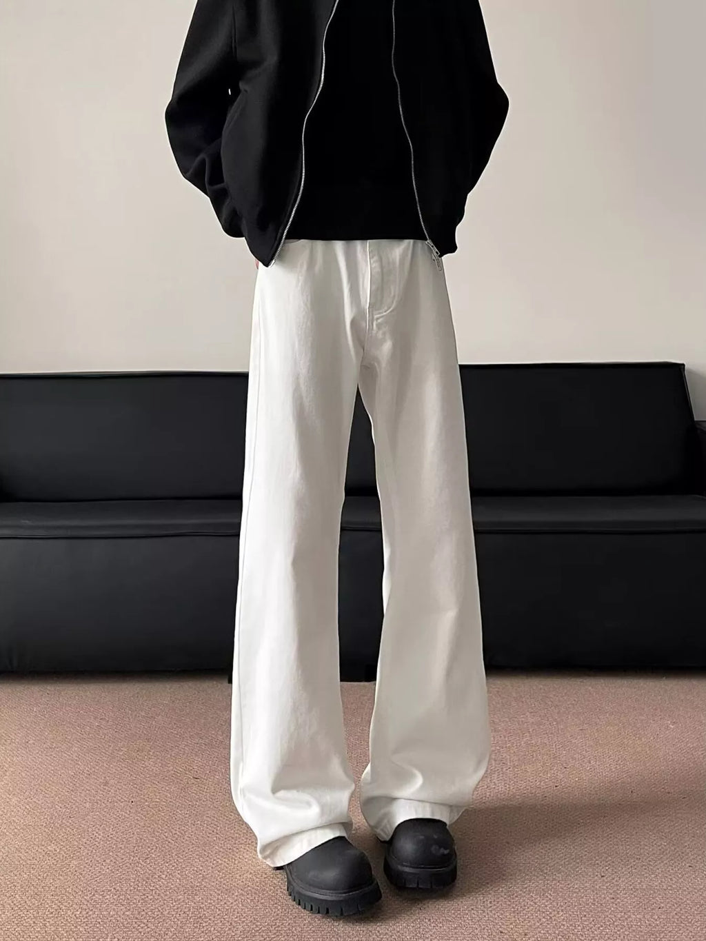 Men's Full Size Wide Leg Jeans Plus Size