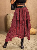 Lace Detail Layered Skirt