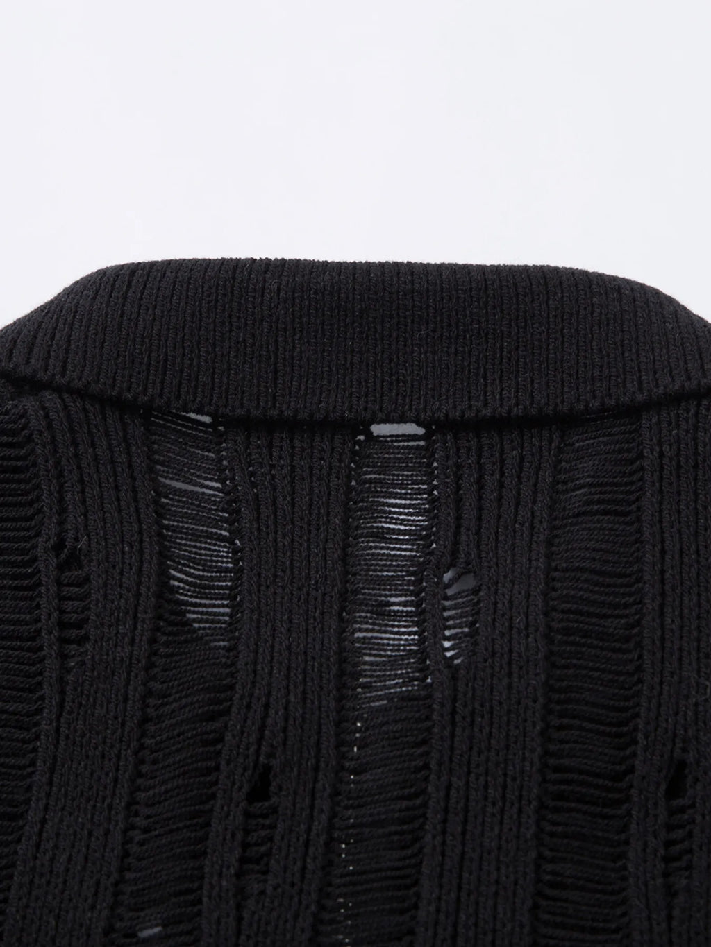 Men's Zip Up Openwork Cardigan