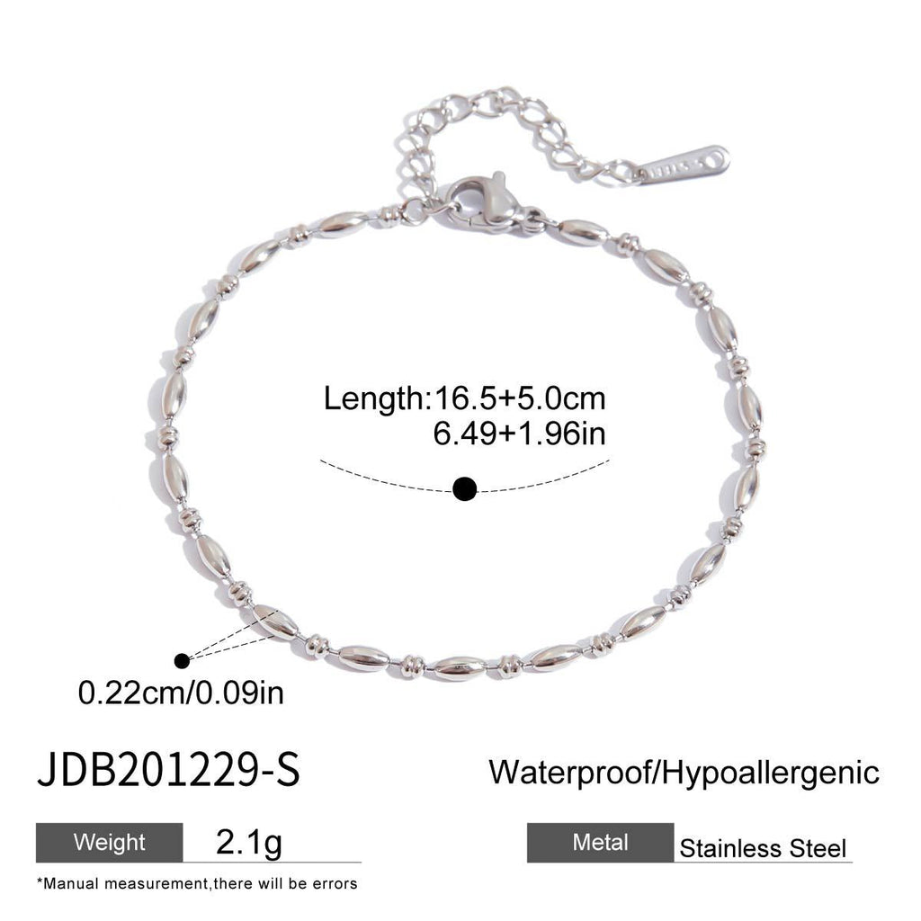 Silver Chain Bracelet and Necklace Collection
